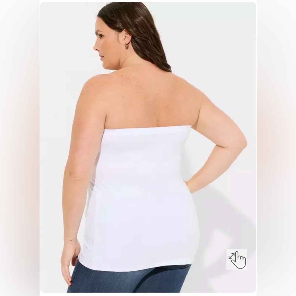 Foxy Strapless Ruched-Front Tube Top - Picture 3 of 5